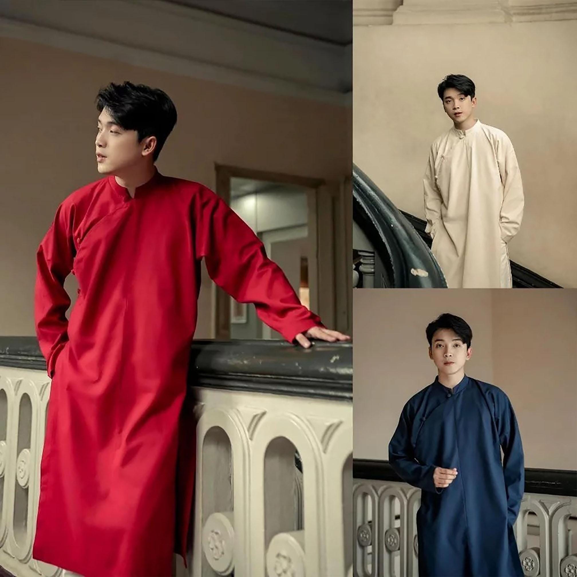 VU Traditional Ao Dai for Men, Ao Dai Vietnam, Pre-made VU Traditional Ao Dai for Men, Ao Dai Vietnam, Pre-made