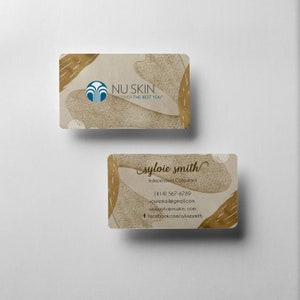 Contemporary NU SKIN Business Card, Personalized Nu Skin Business Card, Printable Nu Skin Business Card, Nu Skin Card NS12