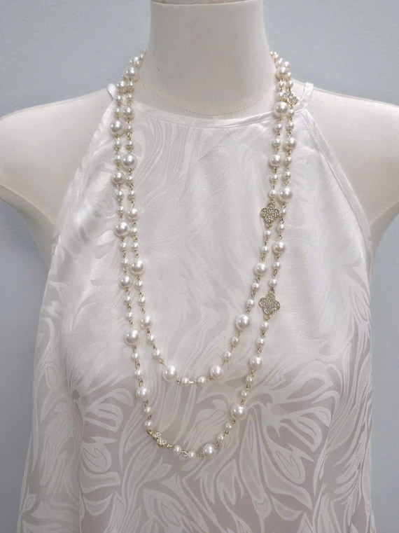 Pearl Necklace, Ao Dai Accessories - Etsy