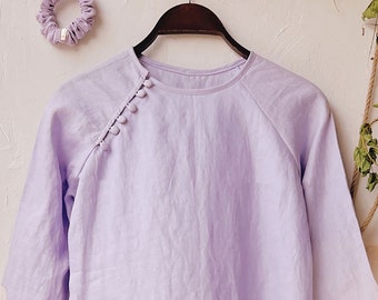 Monochrome Linen Vietnamese Traditional Ao Dai for Women, Ao Dai for Girls, Ao Dai Vietnam, Embroidery Ao Dai, Linen Ao Dai Set
