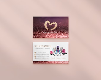 Glitter Pure Romance Business Card, Personalized Pure Romance Business Card, Printable Pure Romance Business Card, Pure Romance PR04