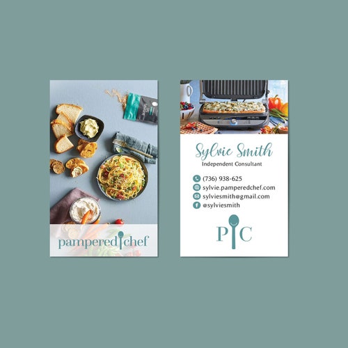 Custom Pampered Chef Business Card Personalized Pampered Chef - Etsy