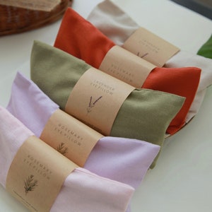 Rosemary Eye Pillow, Aromatherapy Eye Pillow, Relaxing Eyes for Good Sleep, Hot and Cold Herbal Pillow, Gift gor her, Gift for mom