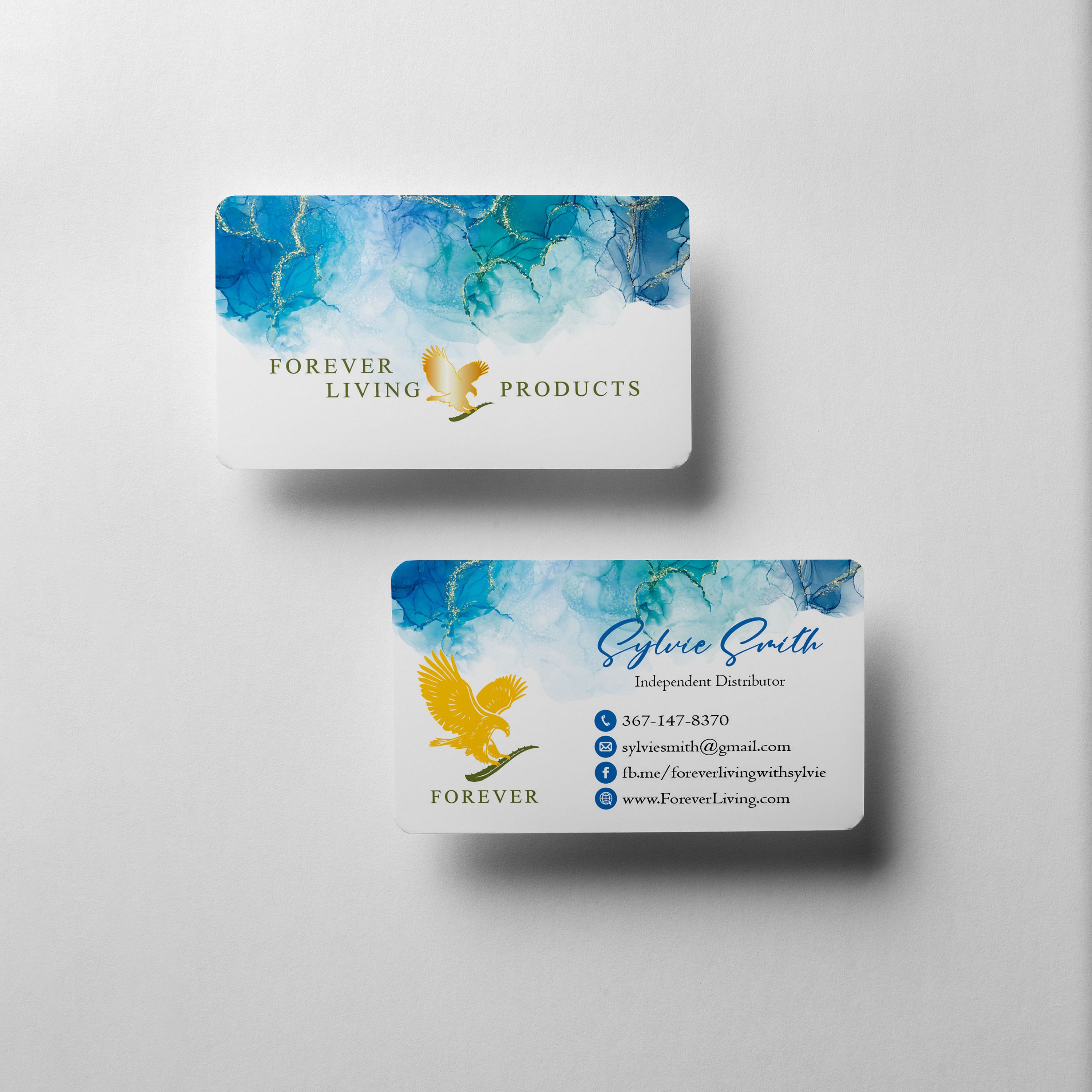Carte de visite personnalisée Forever Living, carte de visite