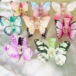 Colorful Butterfly Hair Clips