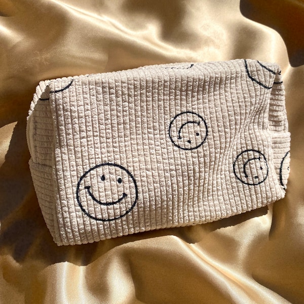 Smiley Face Makeup Bag