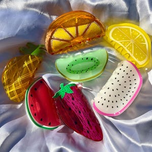 Colorful Fruit Hair Claw Clips