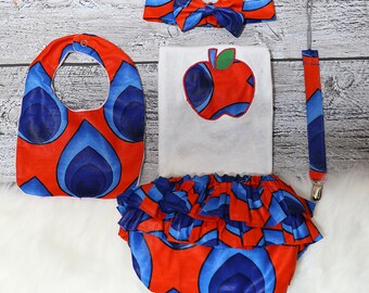 Valentines, Apple, embroidery,applique, African,bodysuit, ankara,romber,baby set,gift