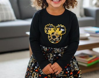 Ankara African Print Kids Outfit | Long Sleeve Toddler Set