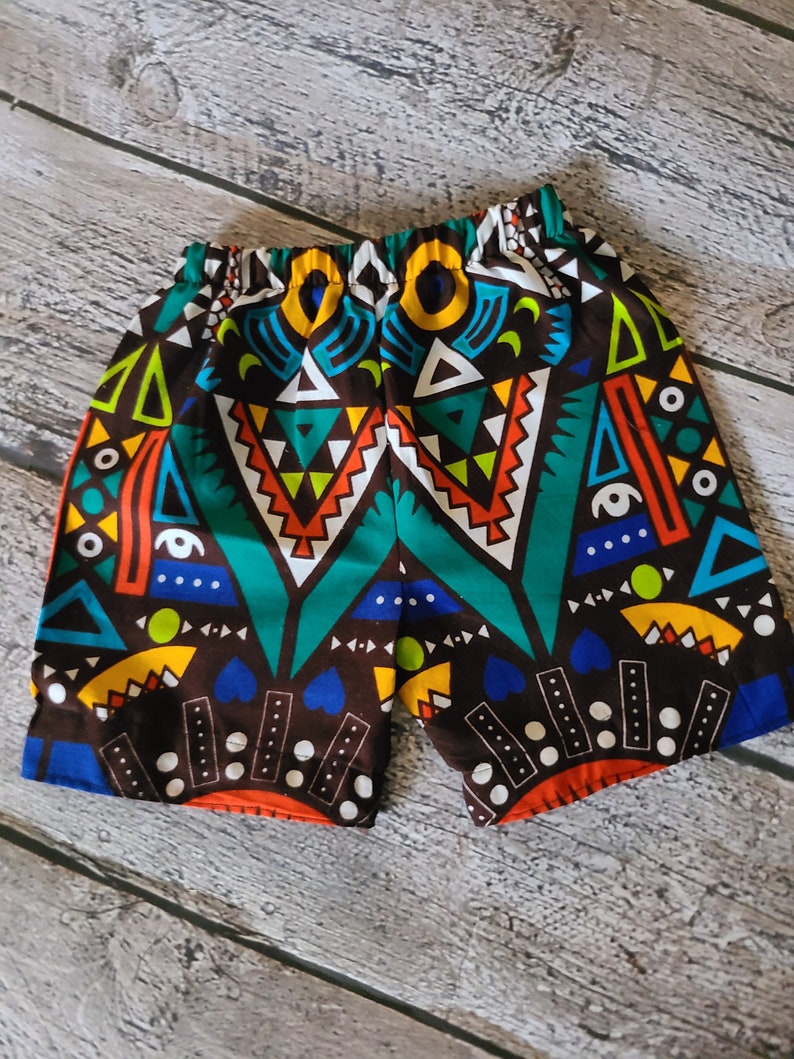 Ist Geburtstagsshirt/ Afrikanisches Geburtstagsshirt/Unisex/Hose und Tshirt/Sommeroutfit/Matschtuch Outfit/Kente/Shorts Hose/Geburtstagsoutfit Bild 3