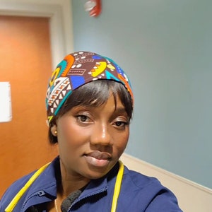 Nurses scrub cap,scrub cap,cap,doctors scrub cap,scrub, cap for technicians, scrubs image 3