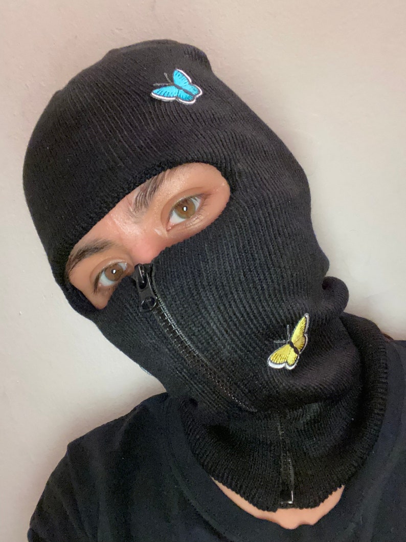 Butterfly Zip up Ski Mask Etsy
