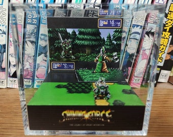 Shining Force Gort Diorama , Shining Force 3D Diorama Cube, Shining Force Handmade Crystal Diorama Cube, Unique Gift for Gamers