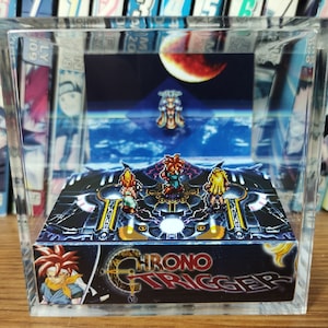 CUSTOMIZABLE Chrono Trigger Queen Zeal Boss Fight, Chrono Trigger Queen Zeal 3D Diorama Cube, Handmade Crystal Diorama Cube, Gift for Gamers