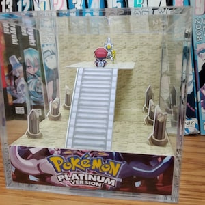 Arceus (Hall of Origin), Arceus Legendary 3D Diorama Cube, Arceus Handmade Crystal Diorama Cube, Arceus Unique Gift for Gamers
