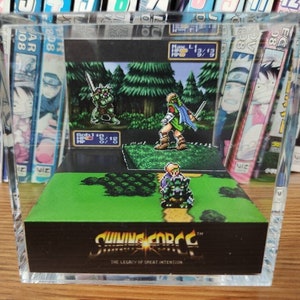 Shining Force Max Diorama , Shining Force 3D Diorama Cube, Shining Force Handmade Crystal Diorama Cube, Unique Gift for Gamers