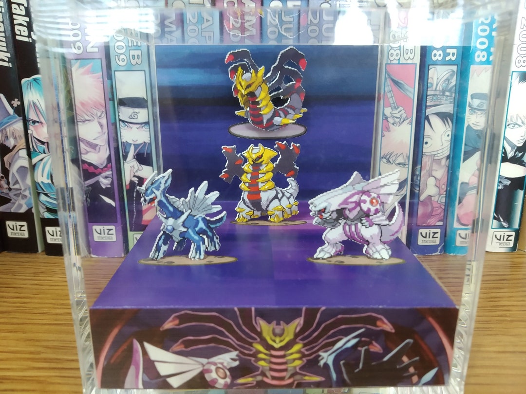 Creation Trio (giratina, Dialga, Palkia), 3D Diorama Cube, Giratina, Dialga,  Palkia Handmade Crystal Diorama Cube, Unique Gift for Gamers - Etsy Norway, image size:1080x810