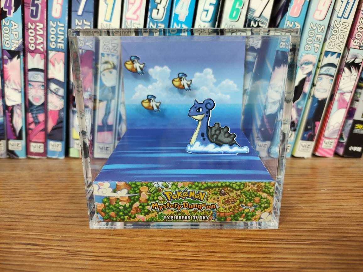 Pokemon Mystery Dungeon Opening Explorers of Sky (lapras & Pelipper) 3D  Diorama Cube, Handmade Crystal Diorama Cube, Unique Gift for Gamers - Etsy