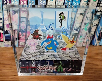 CUSTOM Pokemon Legends ZA Hall of Fame,  Pokemon Hall of Fame Maker! 3D Diorama Cube, Crystal Diorama Gift, Unique Decor for Gamers