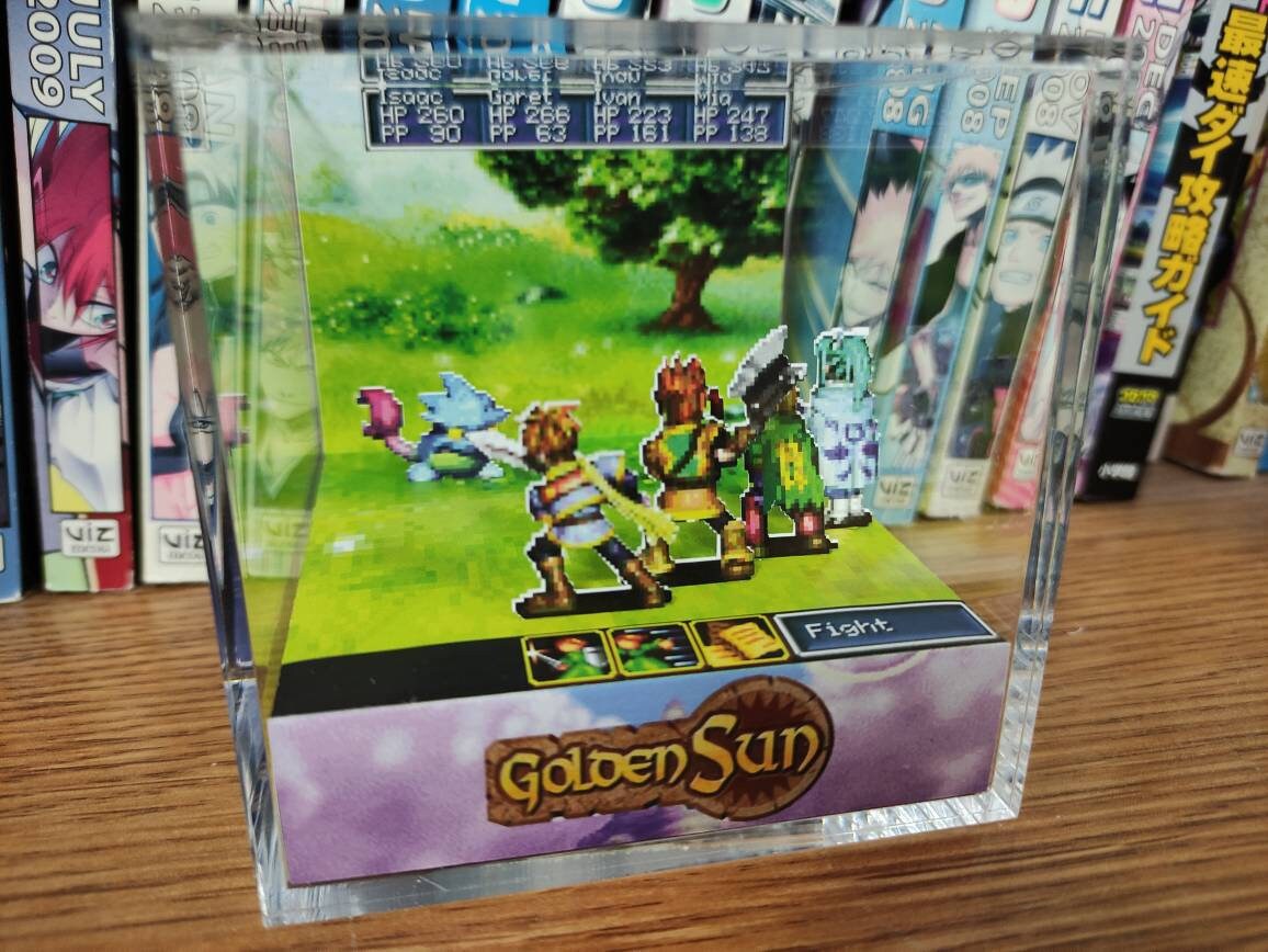 Golden Sun Djinn Battle Golden Sun Djinn Encounter Mars Etsy
