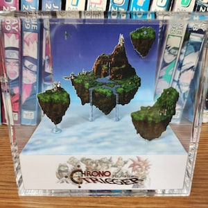 Chrono Trigger Zeal (Kingdom of Zeal), Chrono Trigger Zeal 3D Diorama Cube, Handmade Crystal Diorama Cube, Unique Gift for Gamers