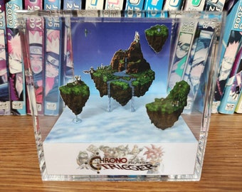 Chrono Trigger Zeal (Kingdom of Zeal), Chrono Trigger Zeal 3D Diorama Cube, Handmade Crystal Diorama Cube, Unique Gift for Gamers