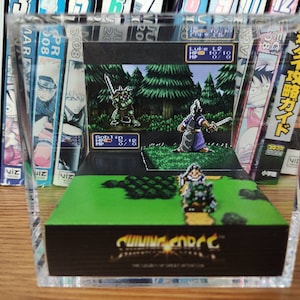 Shining Force Luke Diorama , Shining Force 3D Diorama Cube, Shining Force Handmade Crystal Diorama Cube, Unique Gift for Gamers