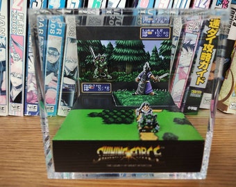 Shining Force Luke Diorama , Shining Force 3D Diorama Cube, Shining Force Handmade Crystal Diorama Cube, Unique Gift for Gamers