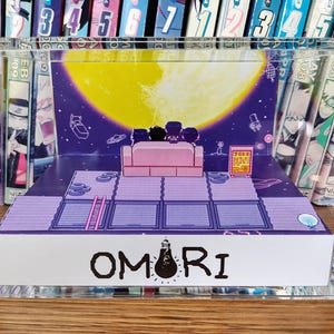 Omori Junkyard Diorama, Omori Handmade Shadow Box, Indie Game Decor, Omori Gamer Gift, Omori Collectible Display, Omori Junkyard Scene
