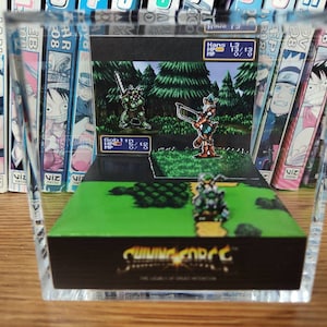 Shining Force Hans Diorama , Shining Force 3D Diorama Cube, Shining Force Handmade Crystal Diorama Cube, Unique Gift for Gamers