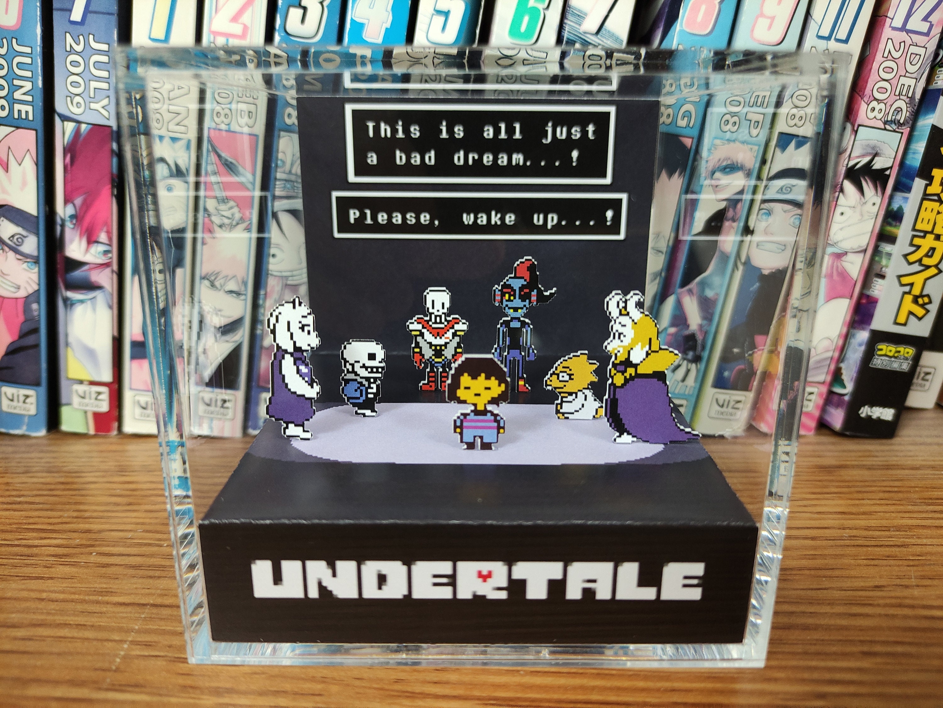 Undertale Despite Everything Handmade Diorama - Retro Gaming Cube