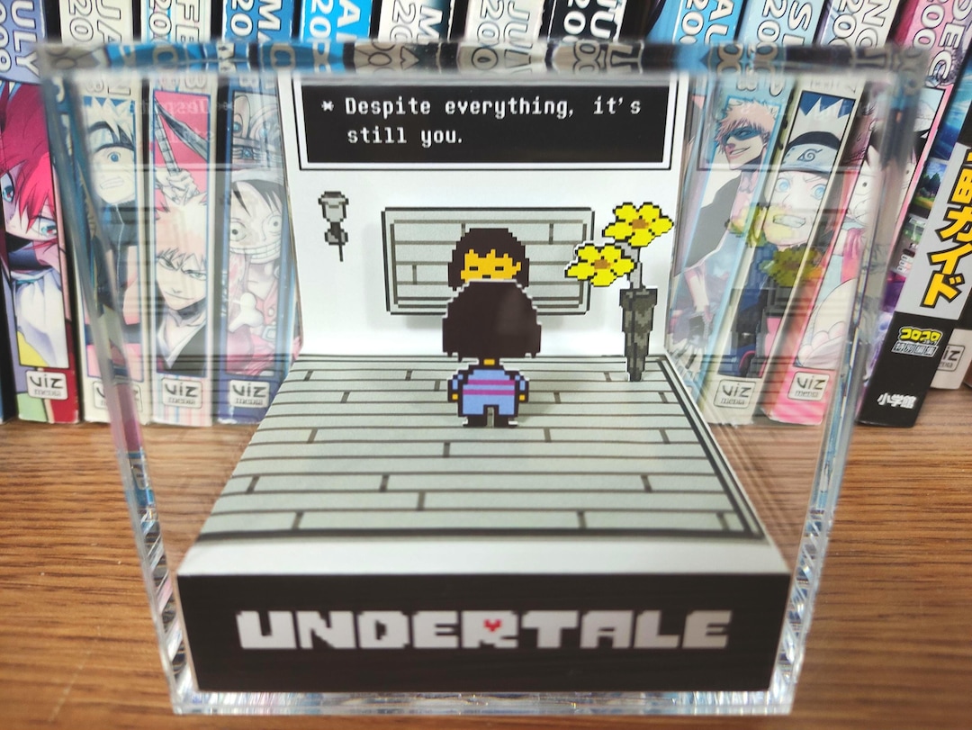 Undertale Diorama – Despite Everything It’s Still You (frisk), Undertale Collectible Art Box, Gamer Gift, Handmade 3D Diorama Cube Decor - Etsy