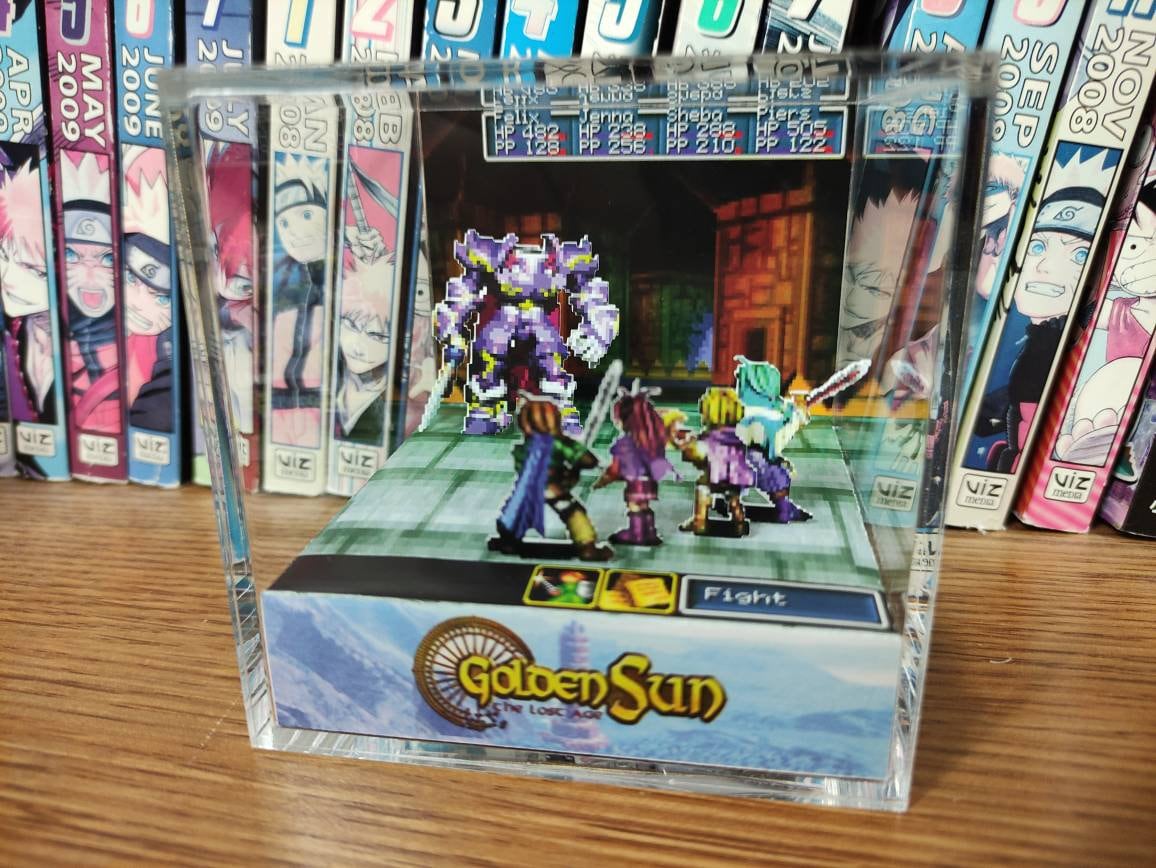 Golden Sun 2 The Lost Age Dullahan Battle Golden Sun Boss Etsy