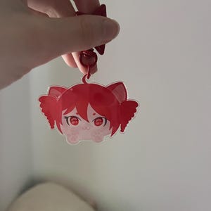 Kasane Teto Cat Ear Wiggle acryl sleutelhanger cadeau voor vocaloid fan utau utauloid