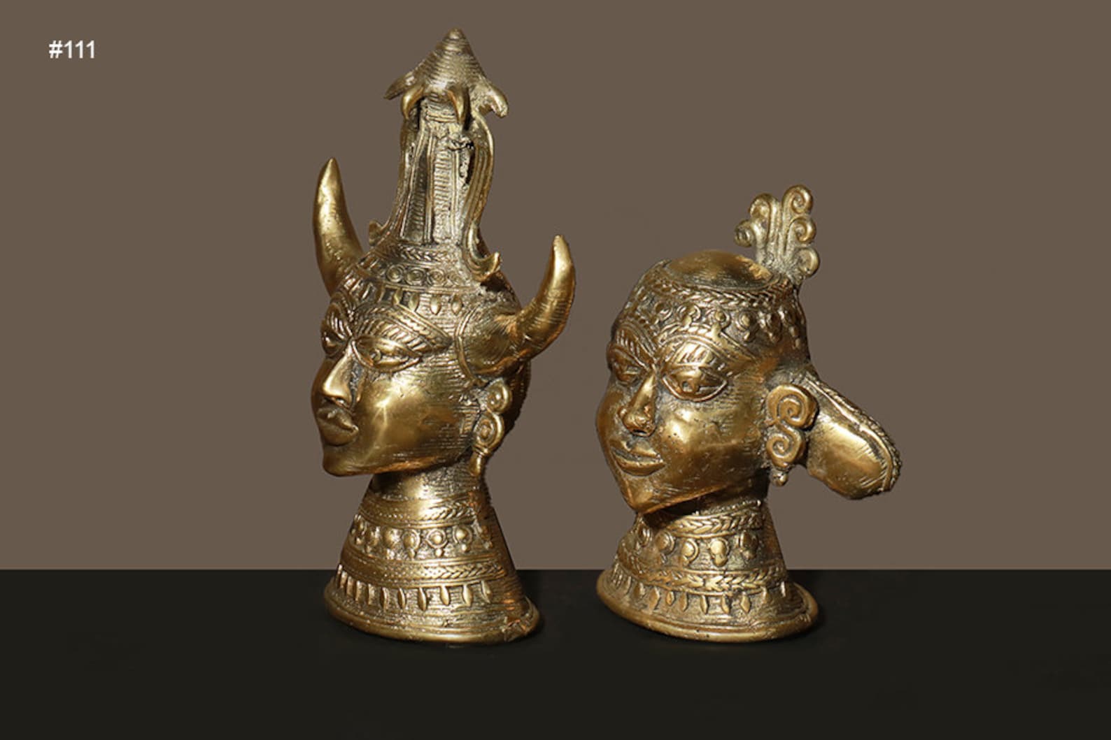 Handmade couple statue dhokra art sculpture / metal sculpture Etsy