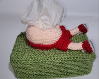 OH! Tushy Tissue Box Cover Crochet Pattern**PATTERN ONLY**