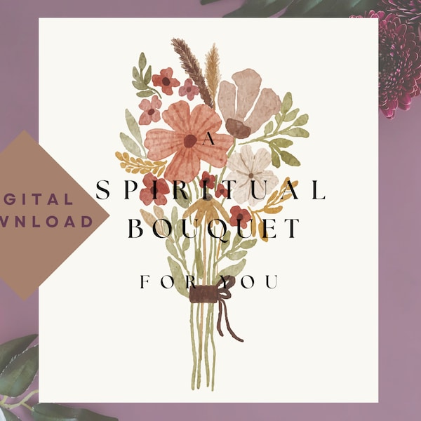 Spiritual Bouquet | Prayer Card | Digital Download | Religious Catholic Gifts