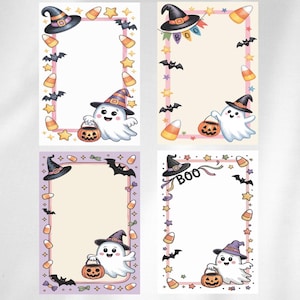 A5-A6 Unlined Halloween Notepad,To-Boo Notepad,Ghost Creepy Notepad,Halloween Stationary,Halloween Desk,Halloween Journal,Ghost Writing Pad