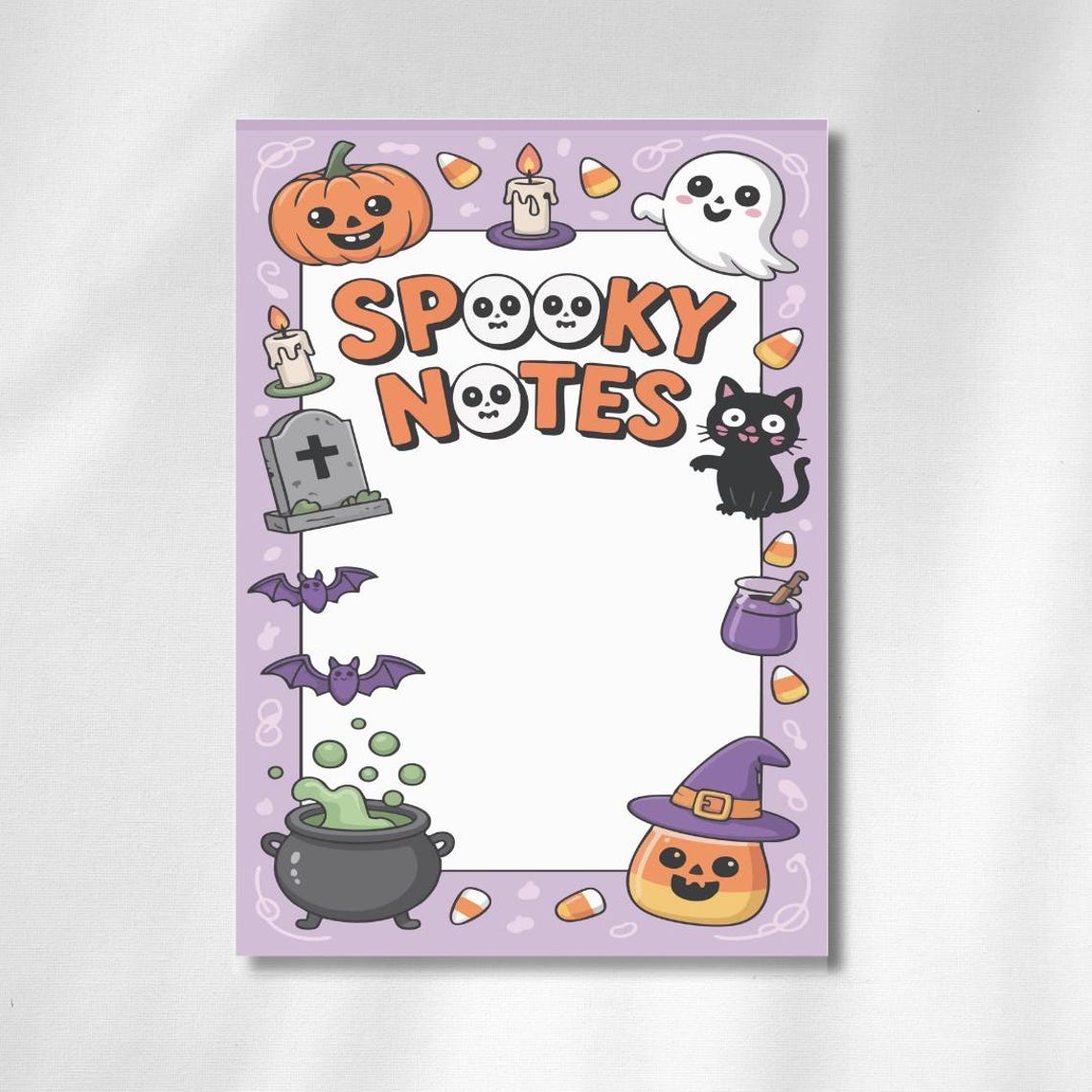 Cute Halloween Spooky Notes Notepad Set, 6 Design A5 A6 Notepads for ...