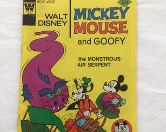 Vintage 1977 Disney Mickey Mouse y Goofy Comic Book #171