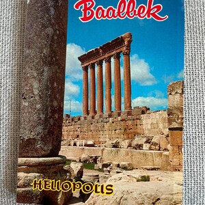 Baalbek Libanon Hellopolis reiskaartboekje ongebruikt