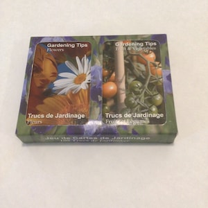 Vintage Playing Cards 108 Gardening Fact Cards