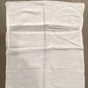 Federa piccola in cotone bianco
