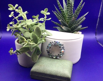 Vintage Karu Arke Rhinestone Brooch
