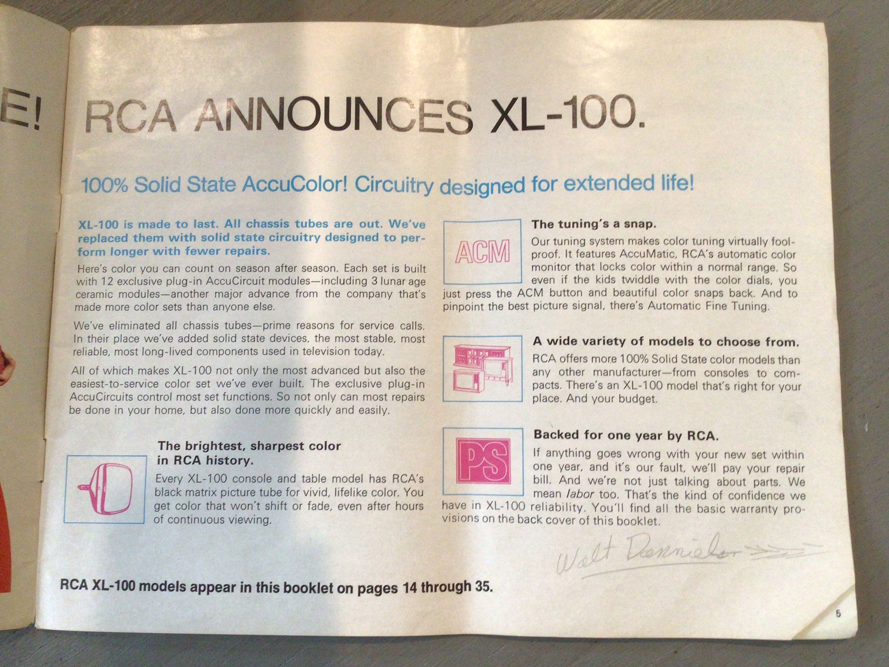 Vintage 1972 RCA Television Catalog Etsy