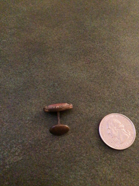 Antique Goldstone Cufflink - image 4