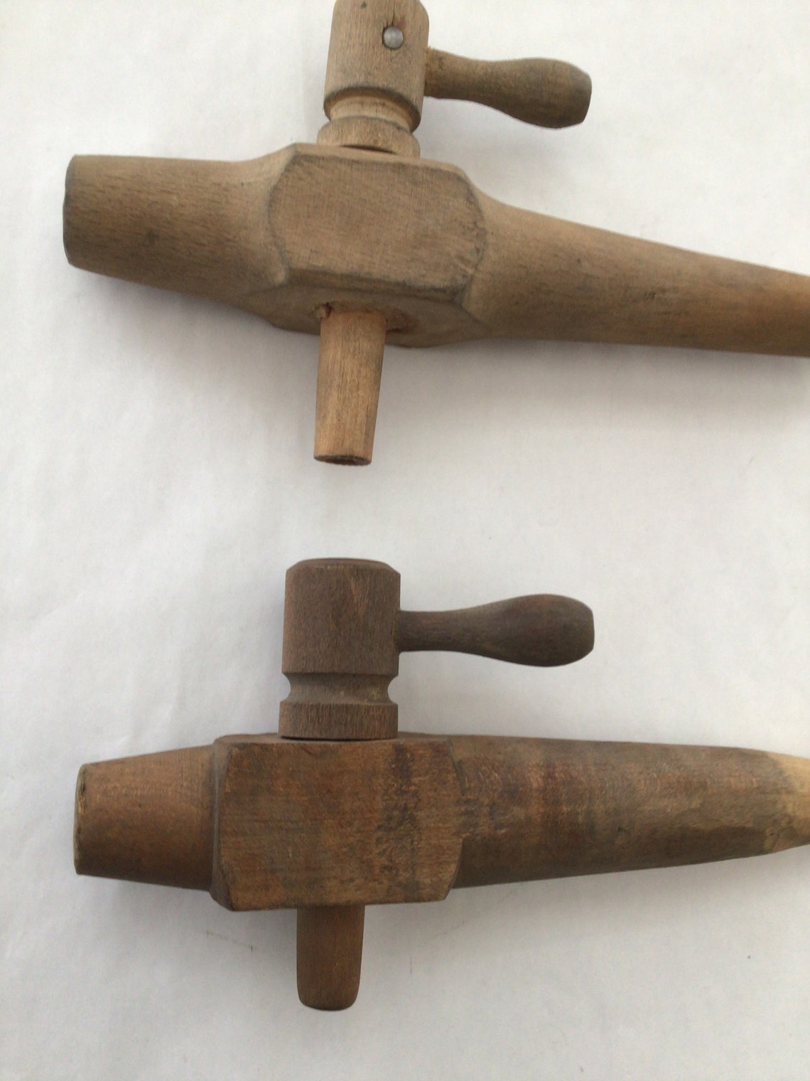 Pair of Vintage Wooden Whiskey or Beer Barrel Taps Etsy