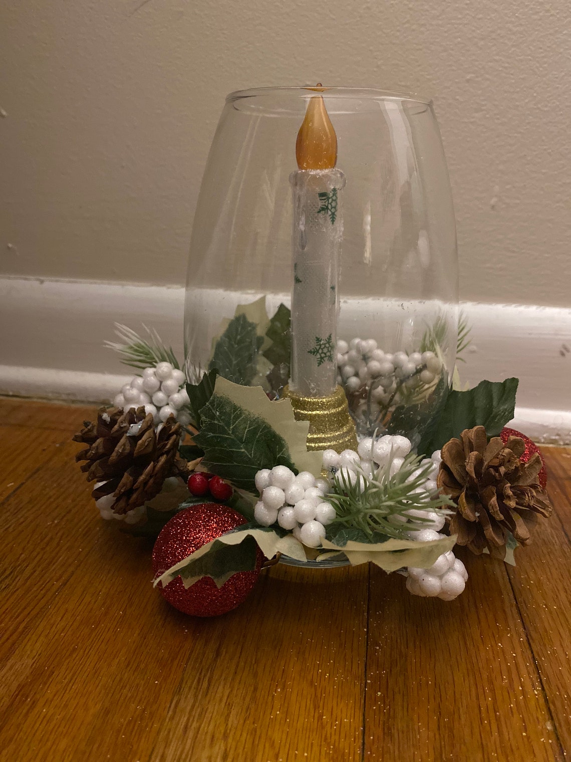 Christmas candle light decoration  Etsy