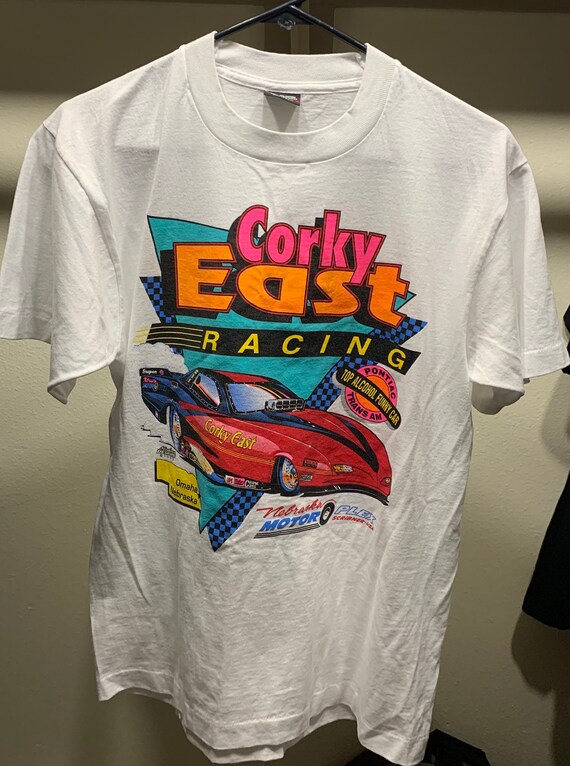Vintage Corky East Racing Single Stitch T Shirt 19
