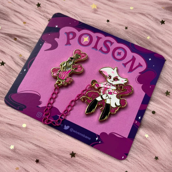 Angeldust Hazbin Hotel HH Hard Emaille Pin Verkettung Poison